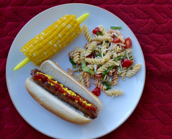 Pasta Salad with Grilled Foods