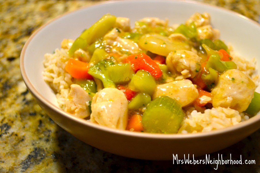 Chicken and vegetable stirfry