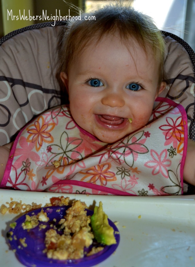 Baby Enjoying Breakfast Burritos