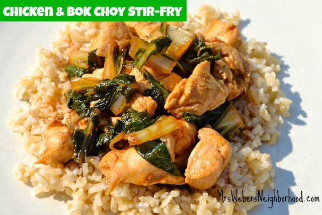 Chicken and Bok Choy Stir Fry