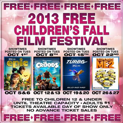MJR Theaters Free Children's Fall Festival