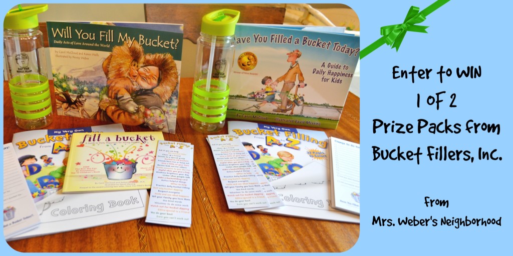 Enter to win a prize pack from Bucket Fillers, Inc.