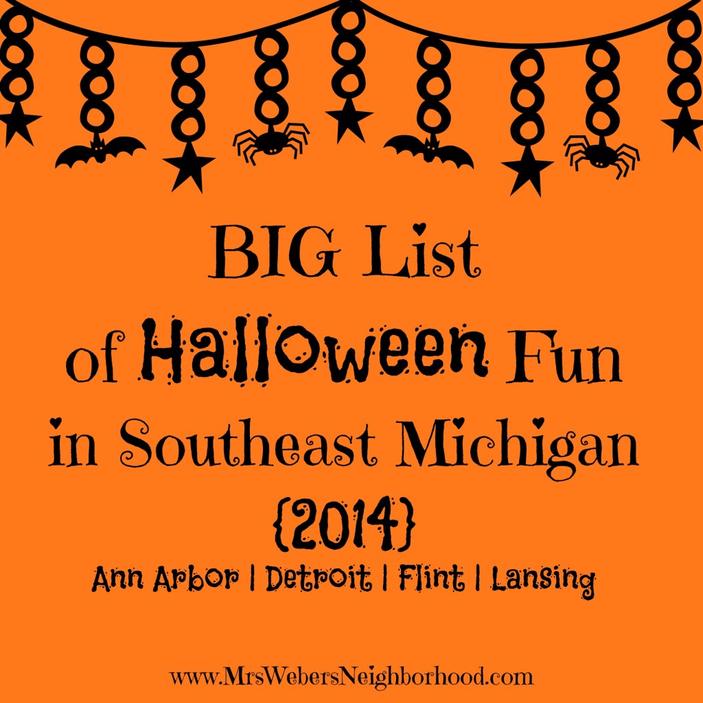 BIG List of Halloween Fun in Southeast Michigan 2014