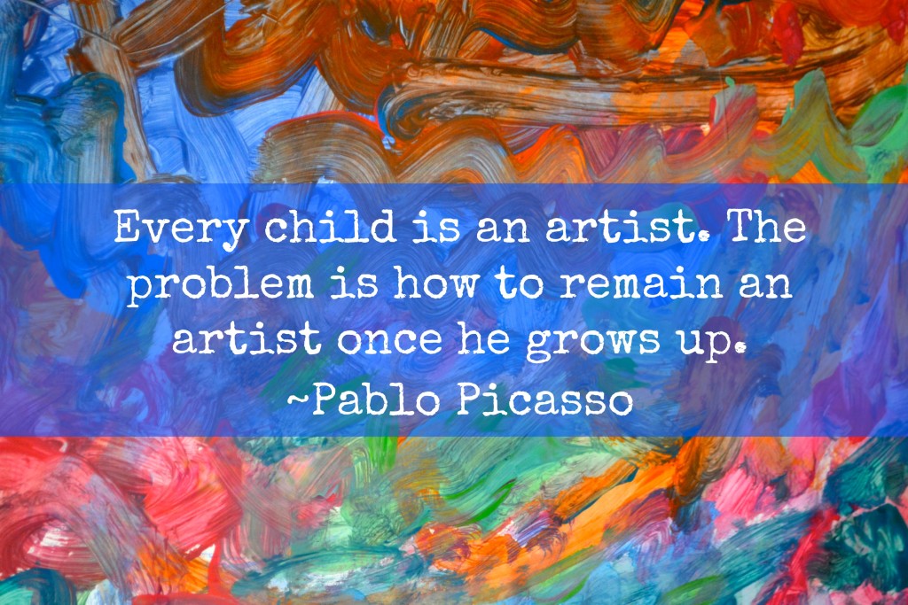 Picasso Quote - Every child is an artist