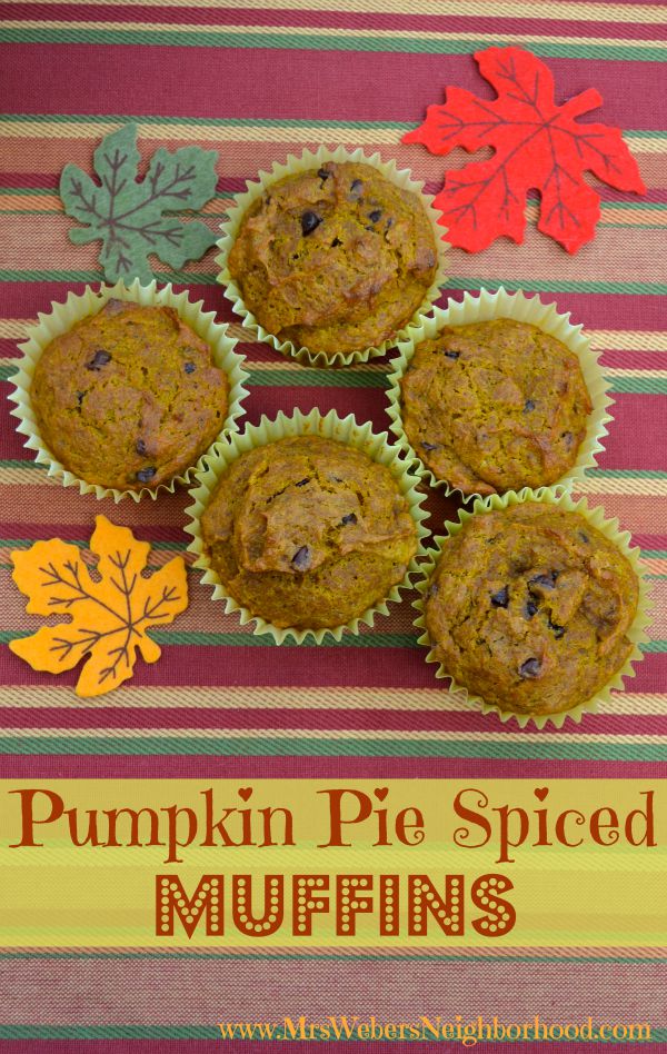 Pumpkin Pie Spiced Muffins