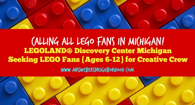 LEGOLAND® Discovery Center Michigan Seeking LEGO fans for Creative Crew
