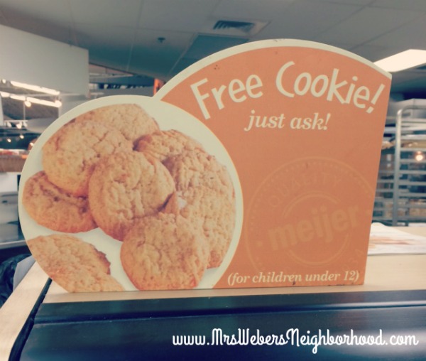 Free Cookie for kids at Meijer