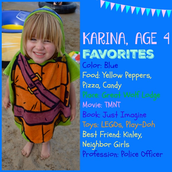 Karina is 4
