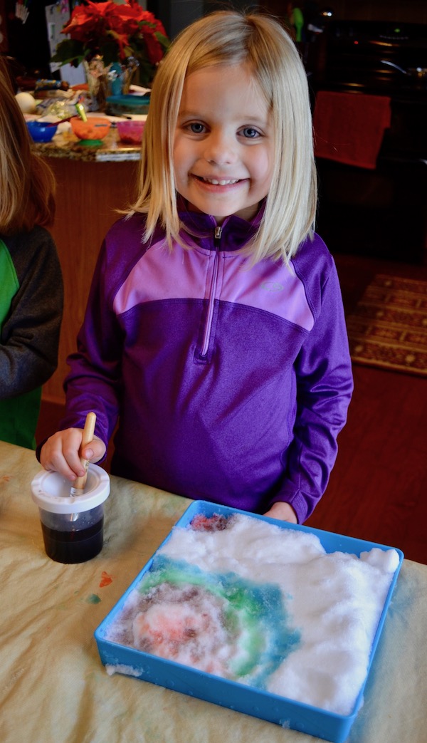 Indoor Fun Snow Painting!