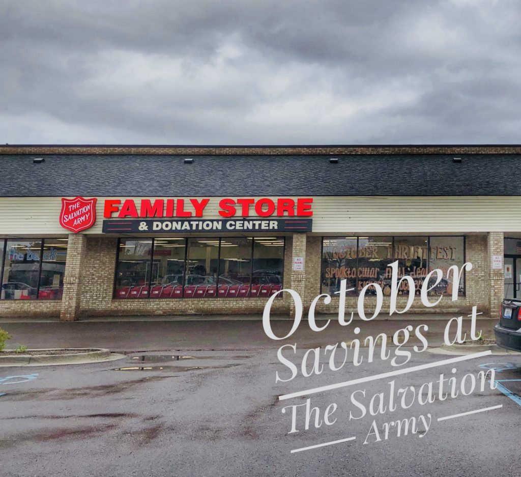 October Savings at The Salvation Army