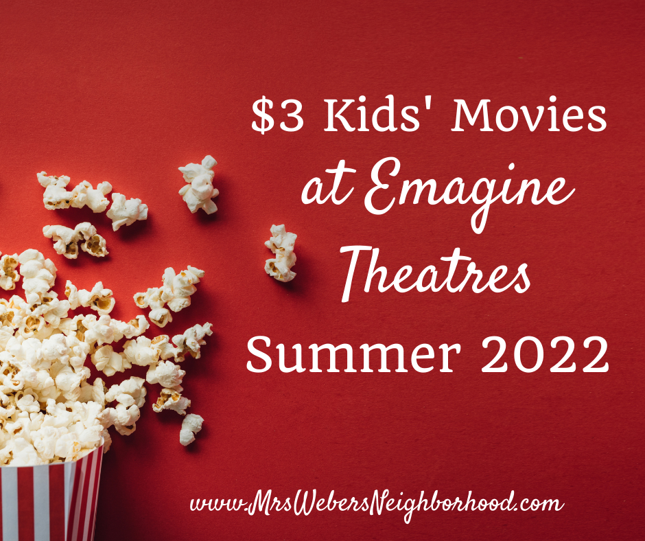 Kids' Movies at Emagine Theatres Summer 2022