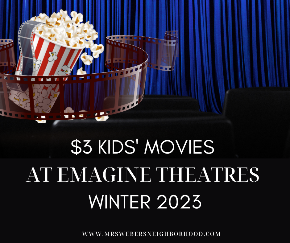 $3 Kids' Movies at Emagine Theatres Are Back For Winter 2023