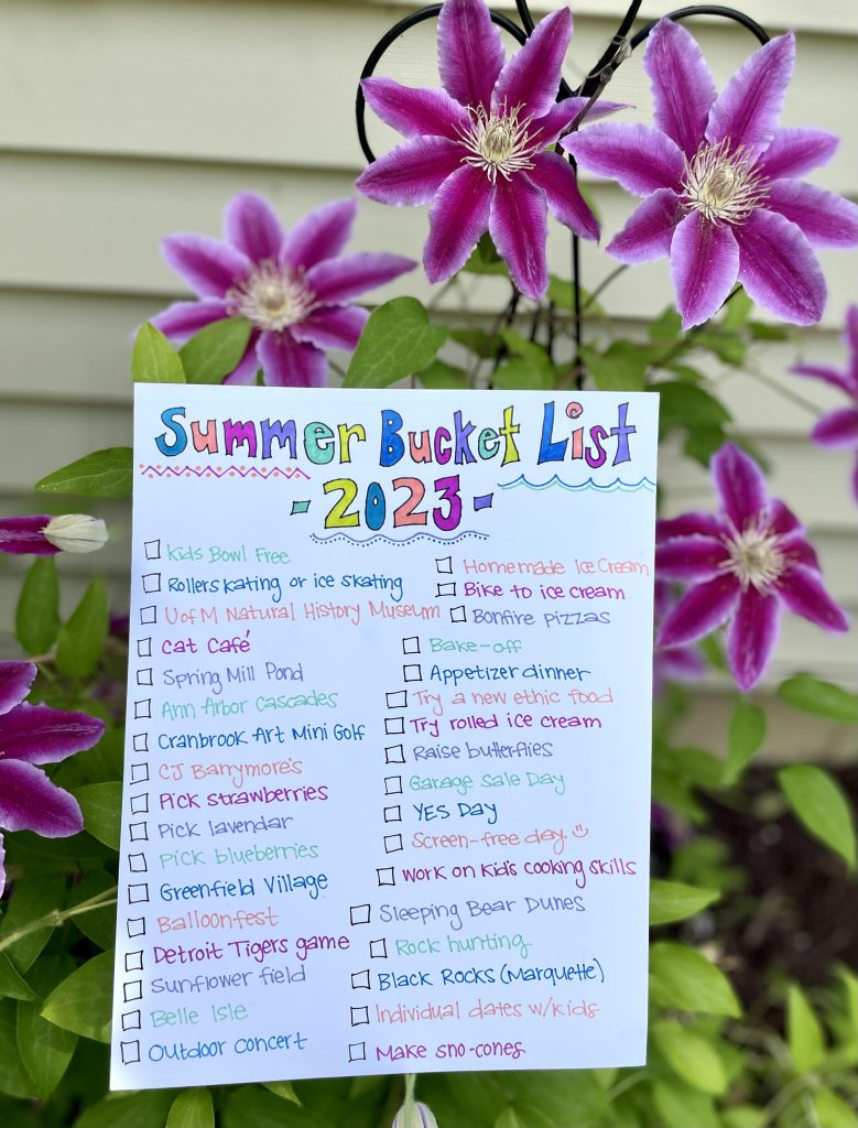 2023 Summer Bucket List